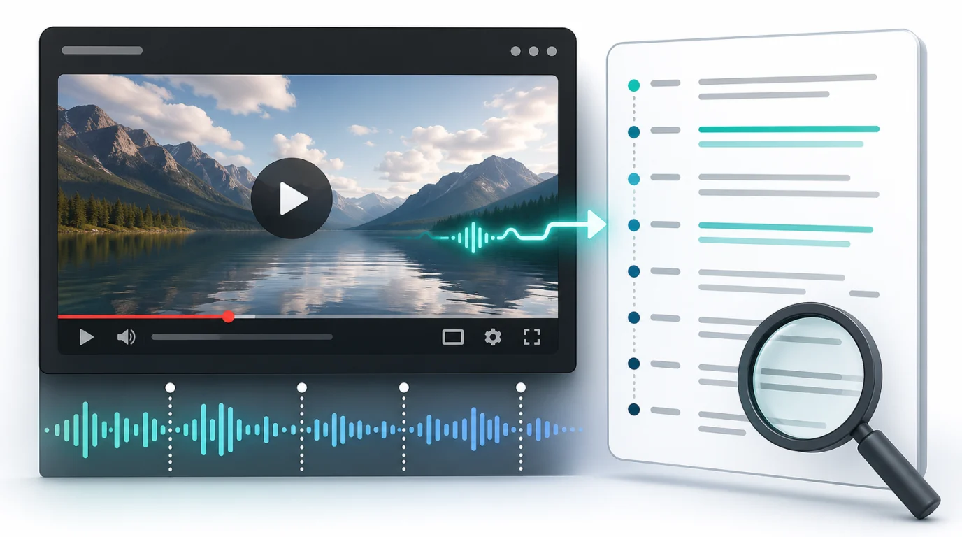 How can I get transcript from YouTube video?