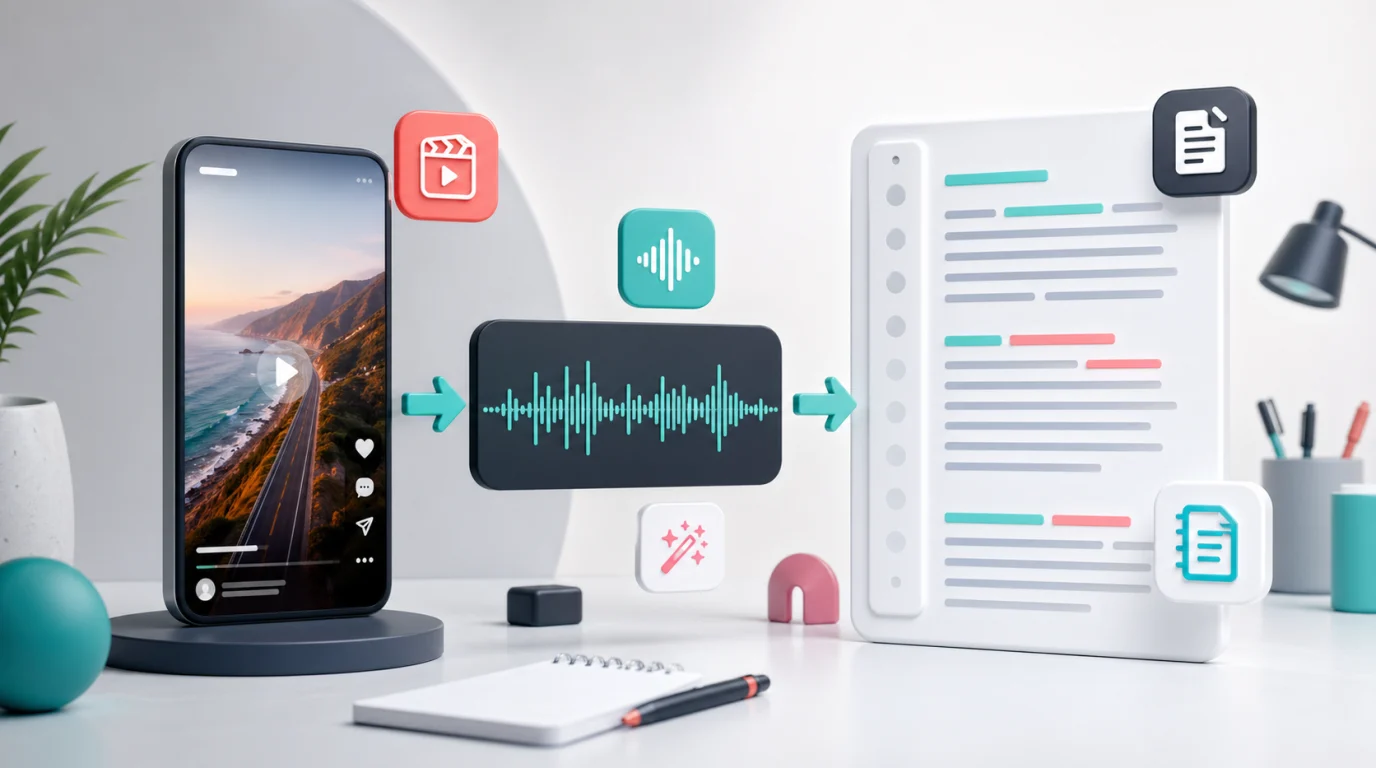 How to pull the transcript of an Instagram Reel