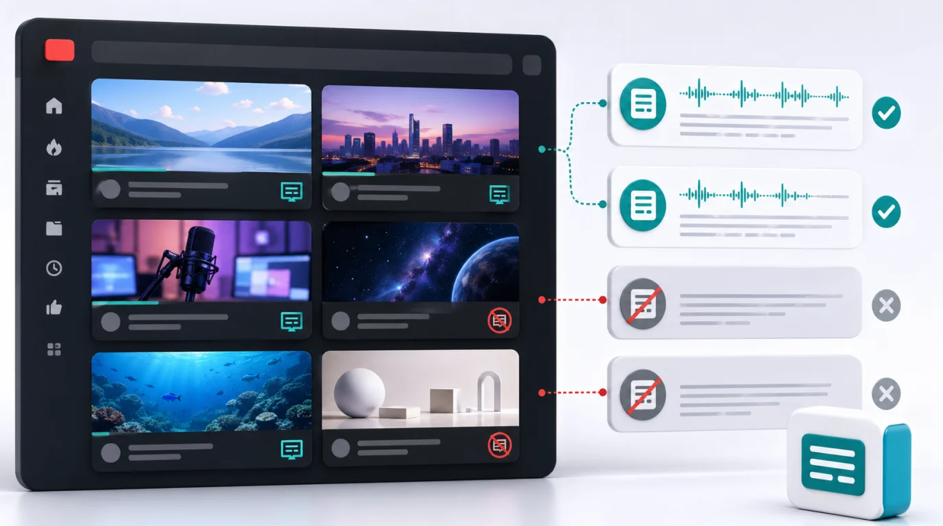 Do all YouTube videos have a transcript?